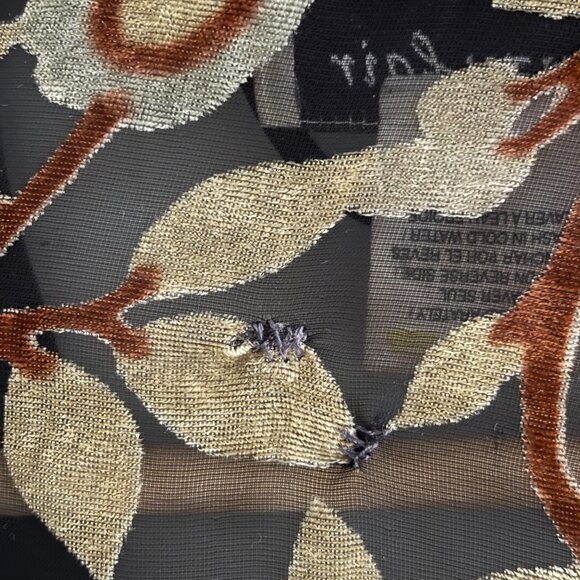 Vanity Fair Velvet Burnout Kimono Robe - Picture 6 of 15